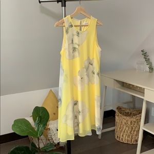 Mellow yellow floral dress
